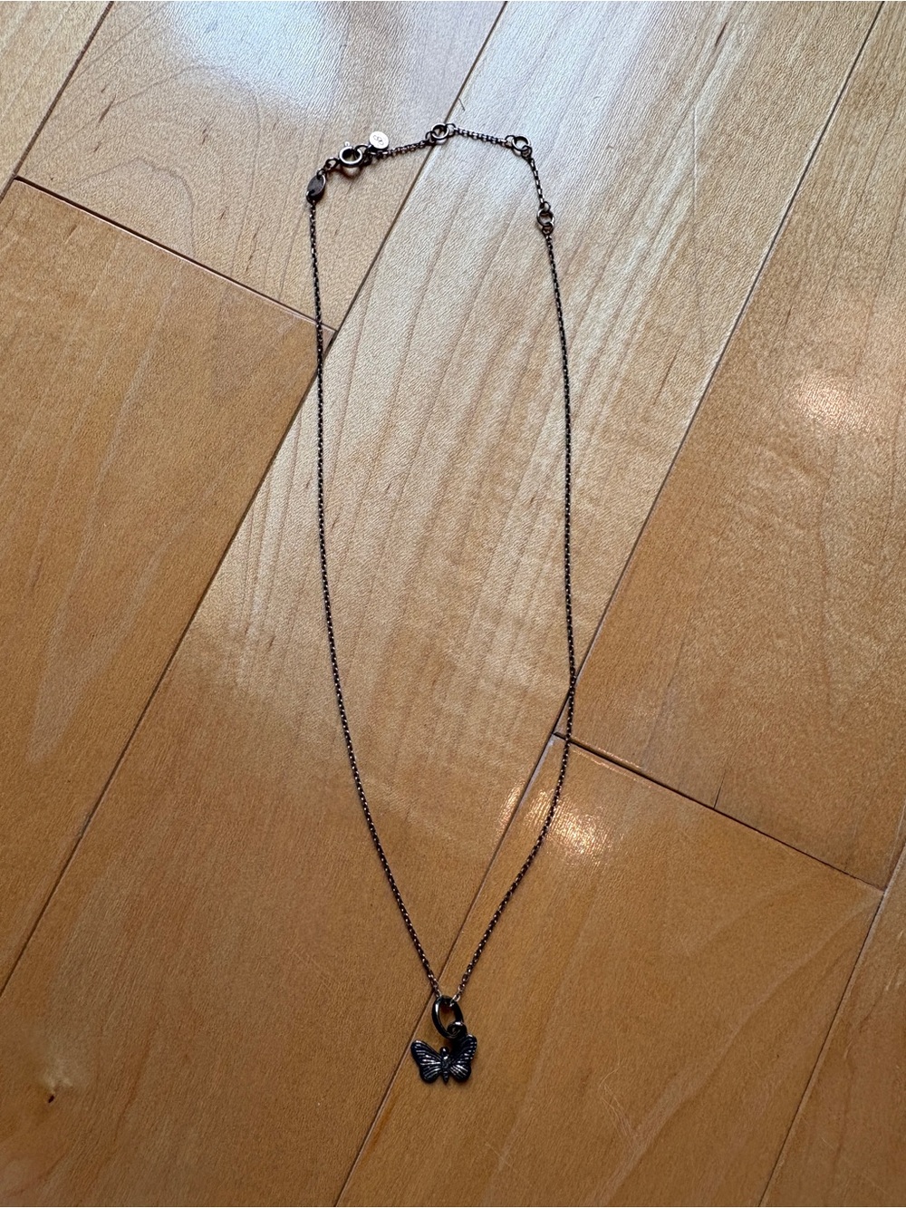 Links of London Silver Butterfly Pendant Necklace